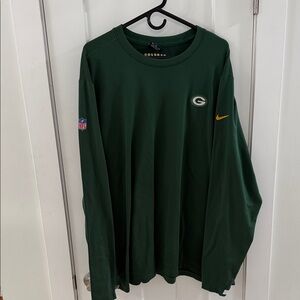 Nike Green Long Sleeve Shirt with Logo